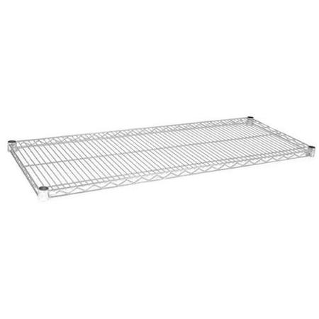 OLYMPIC 14 in x 42 in Chromate Finished Wire Shelf J1442C